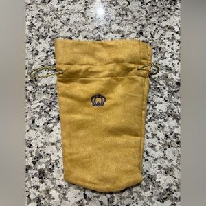 1 CROWN ROYAL SPECIAL RESERVE EDITION TAN / Gold / Beige SUEDE BAG